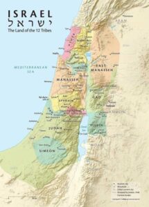 Map of the Tribes of Israel